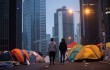 Протестующие в Гонконге блокируют магазины