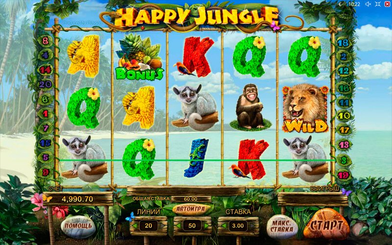 jungle mania hd игровой автомат