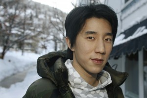 Jaycee Chan, 26, star of the film "The Drummer" by Hong Kong director Kenneth Bi, poses at the 2008 Sundance Film Festival