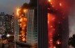 В Китае горел небоскреб