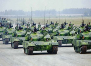 В Китае показали экстремальный дрифт на танках