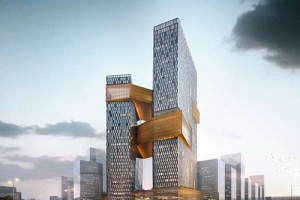 В Китае возведут небоскреб с золотым поясом