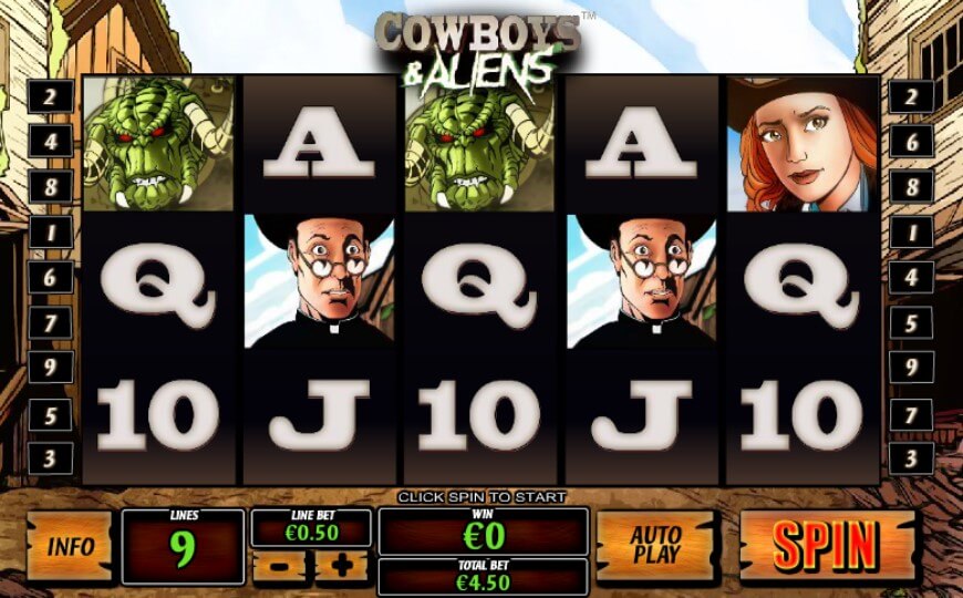 игровой автомат Cowboys & Aliens