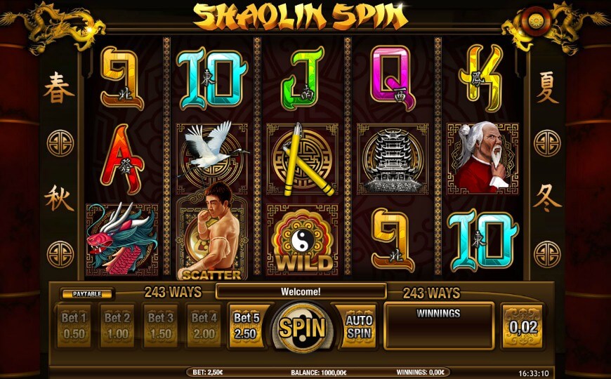 игровой автомат Shaolin Spin