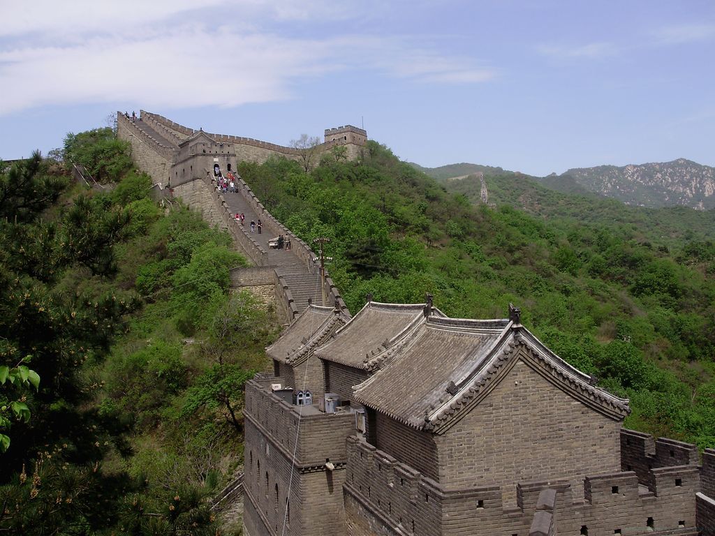 Участки Великой Китайской стены, открытые для туристов
