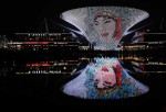 Световое шоу монохроматической живописи прошло в Шанхае