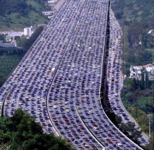 Китайская борьба с автомобильными пробками